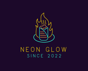 Neon - Neon Flaming Kebab logo design