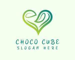 Organic Heart Leaf Logo