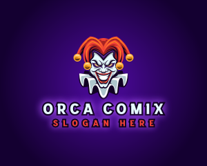 Joke - Circus Jester Gaming logo design