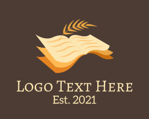 School - Classic Educational Book logo design