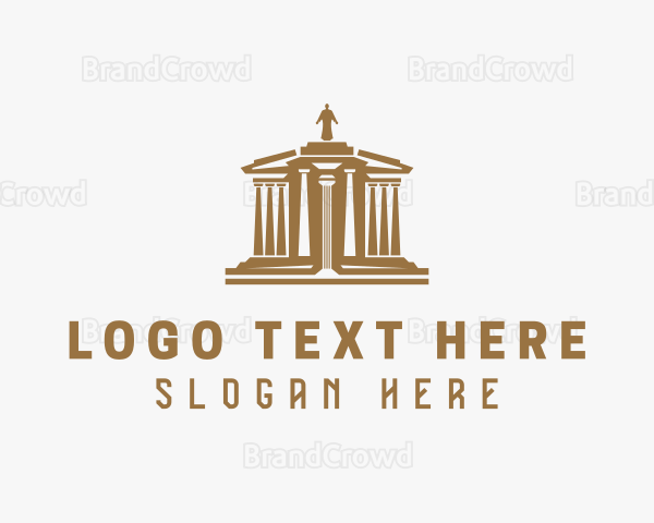 Greek Temple Architecture Logo