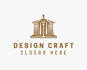 Architectural - Greek Temple Architecture logo design