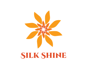 Conditioner - Orange Floral Sun logo design