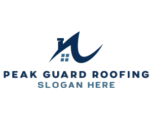 Home Roofing Window logo design