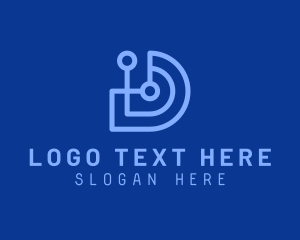 Generic - Generic Tech Letter D logo design