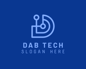 Generic Tech Letter D logo design