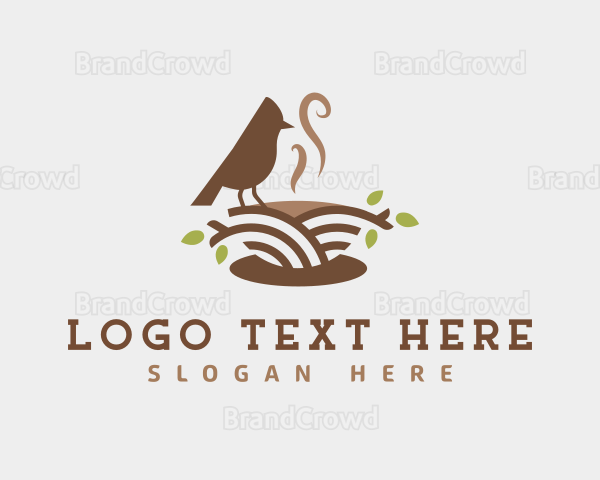 Organic Coffee Cafe Logo