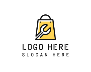 Mechanic - Wrench Hardware Bag logo design