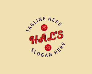 Vintage Retro Casual Brand Logo