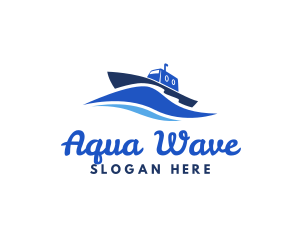 Ocean Wave Steamboat logo design