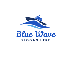 Ocean Wave Steamboat logo design