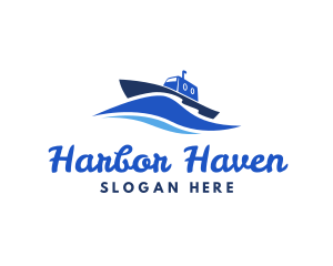 Ocean Wave Steamboat logo design