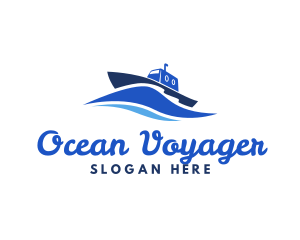 Ocean Wave Steamboat logo design