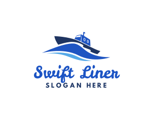 Ocean Wave Steamboat logo design