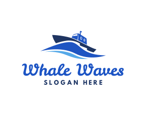 Ocean Wave Steamboat logo design