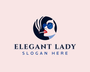 Lady Smoke Cigarette logo design