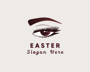 Feminine Eyelash Beauty Logo