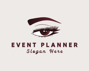 Perm - Feminine Eyelash Beauty logo design