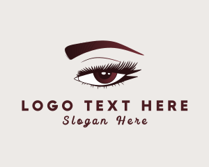 Lashes - Feminine Eyelash Beauty logo design