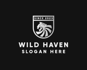 Wild Tiger Shield logo design