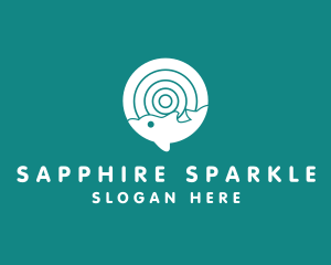 Aquatic Dolphin Ripple logo design