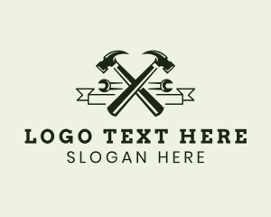 Hammer - Handyman Hammer Wrench logo design