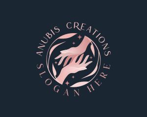 Floral Hands Spa logo design