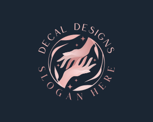 Floral Hands Spa logo design