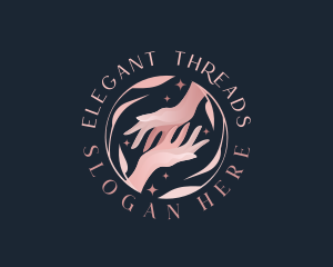 Floral Hands Spa logo design