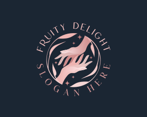 Floral Hands Spa logo design