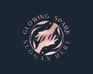 Floral Hands Spa logo design