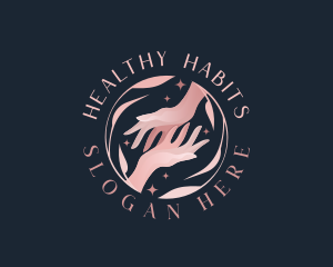 Floral Hands Spa logo design