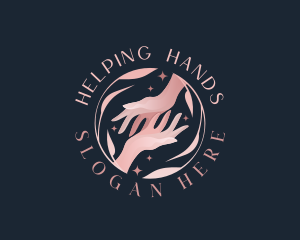 Hands - Floral Hands Spa logo design