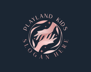 Floral Hands Spa logo design