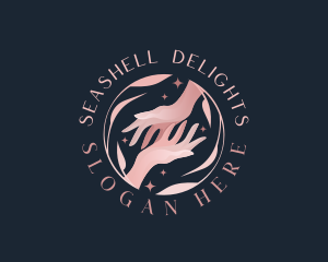 Floral Hands Spa logo design