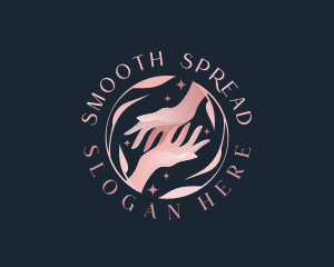 Floral Hands Spa logo design