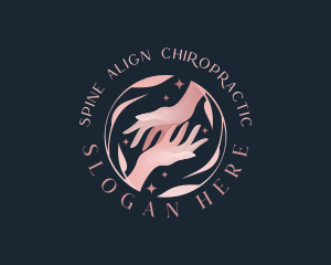 Floral Hands Spa logo design