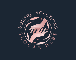 Floral Hands Spa logo design