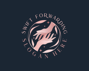 Floral Hands Spa logo design