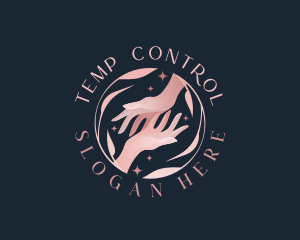 Floral Hands Spa logo design