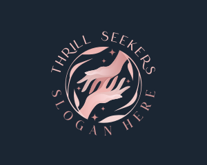 Floral Hands Spa logo design