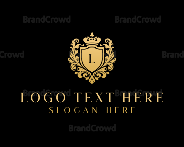 Shield Crown Royalty Logo