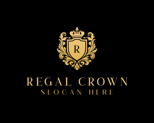 Shield Crown Royalty logo design