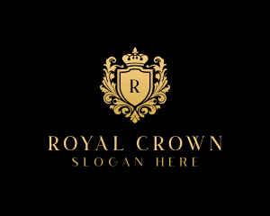 Shield Crown Royalty logo design