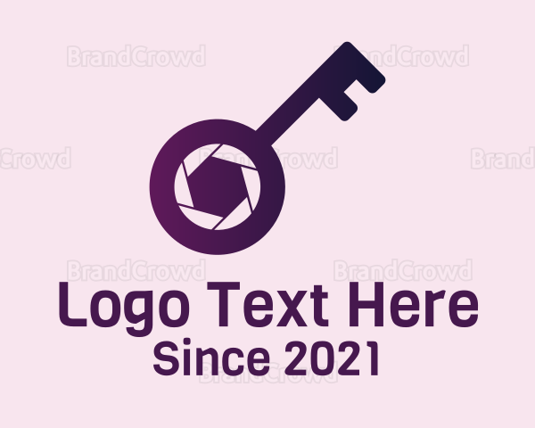 Purple Camera Key Logo