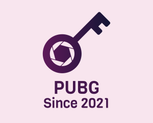 Shutter - Purple Camera Key logo design
