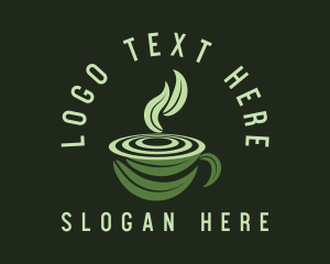 Hot Tea - Natural Matcha Tea logo design