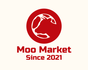 Cow Meat Farm logo design
