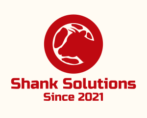 Shank - Cow Meat Farm logo design