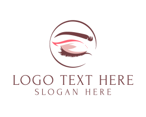Cosmetologist - Eyeshadow Beauty Makeup logo design